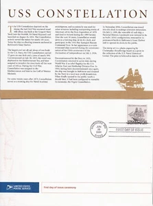 USA. 2004 USS Constellation (3869) First Day Ceremony Program + Insert - Picture 1 of 1