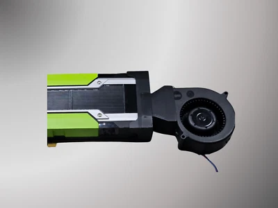 Nvidia Tesla GPU Cooling Blower Fan Shroud K80 K40 V100 Accelerator Card AI - Image 1 of 4