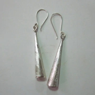 925精美银色耳环泰国珠宝配件优雅棒悬垂摇摆 — 第 1/4 张图片