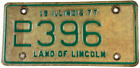 Vintage Illinois 1977 Motorcycle Dealer License Plate Man Cave Decor Collector