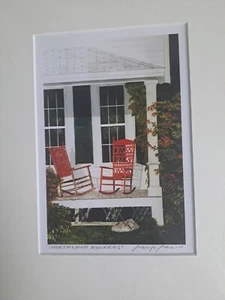 Signierter Druck Ardys Arlin Aquarelle Belmont Maine "Northwood Rockers" 10" x 8" - Bild 1 von 3