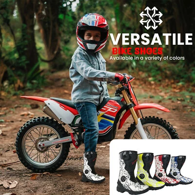 KIDS XTRON ADVENTURE MOTORBIKE MOTORCYCLE RACING ARMOUR SPORTS BOOTS NEW STYLISH - Image 1 of 4
