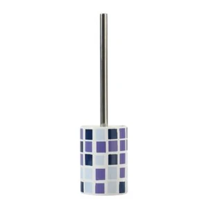 MSV WC Bürste Toilettenbürste Klobürste Keramik Mosaiko Blau Weiß - Bild 1 von 2