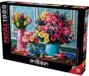 Anatolian Jigsaw Puzzle 1000 Pieces Colorful Bouquets - Foto 1 di 2