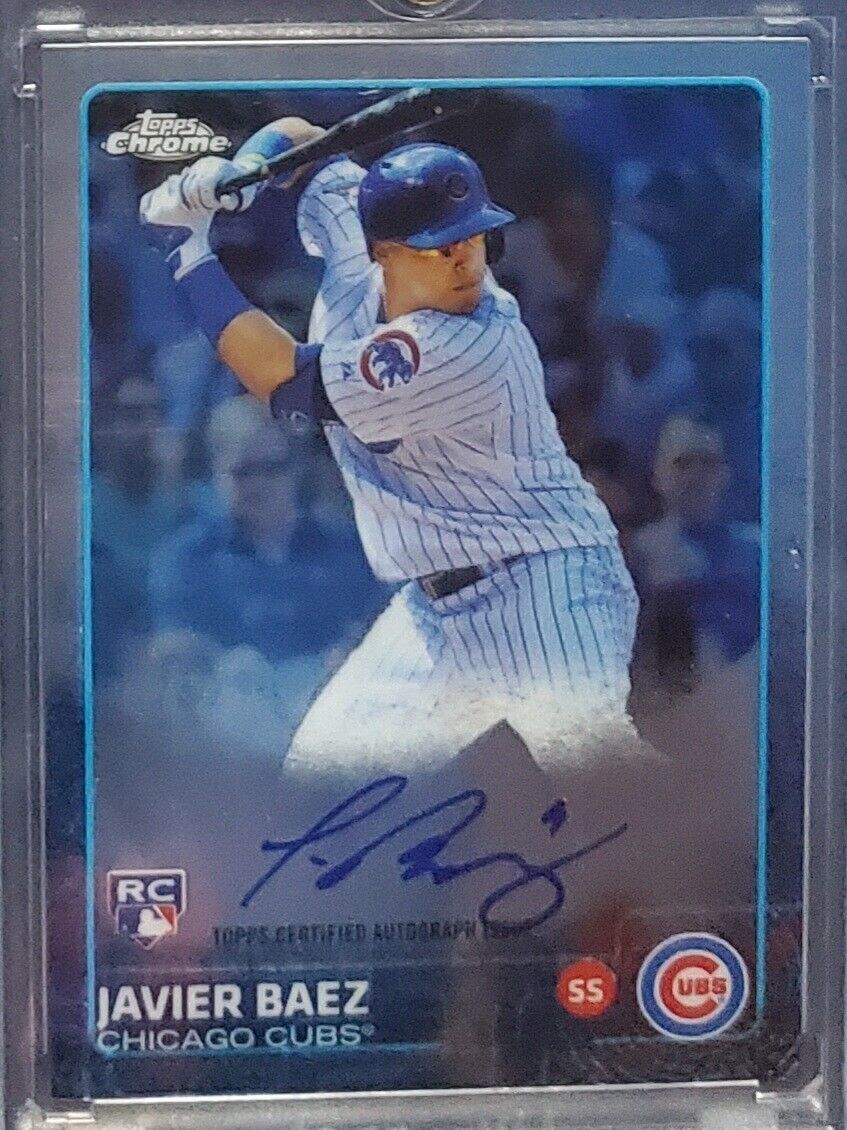 2015 Topps Chrome Auto Javier Baez Rookie Autograph Rc