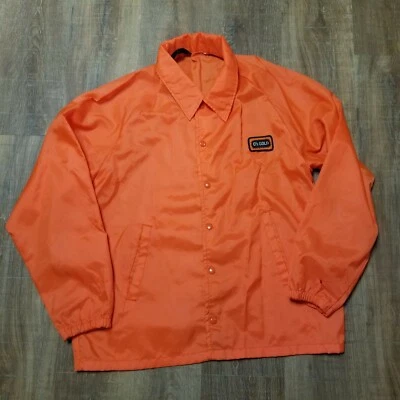 Chaqueta cortavientos vintage O's DORADA semilla maíz naranja WEATHERCASTER Foto 1 de 4