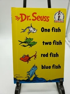 Dr. Seuss One Fish Two Fish Red Fish Blue Fish Hardcover 1960 1988 Book Club Ed - Picture 1 of 12