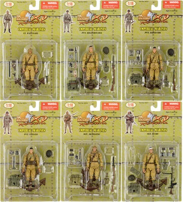 Japanese Marines Squad of Six: Set of Six 1:18 Scale NLF Marines - Image 1 of 4