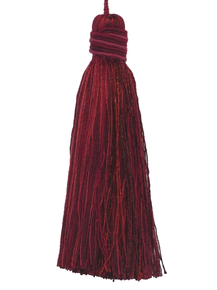 Conso Duke 11886 N27 VINO POLVORIENTO UVA Mezcla Decorativa 5" Cojín Borla 2.5" Lazo Foto 1 de 1