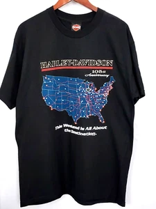 HARLEY DAVIDSON T Shirt 2008 105TH ANNIVERSARY Size L NWT W PIN - Picture 1 of 6
