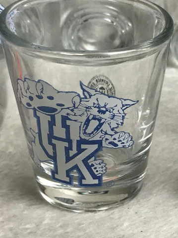 University of Kentucky Wildcats 2 oz Shot Glass NEW Cover