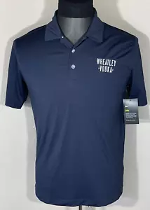 Nike Dri-Fit Wheatly Vodka Buffalo Trace Distillery Polo Shirt Navy Size S - Picture 1 of 14