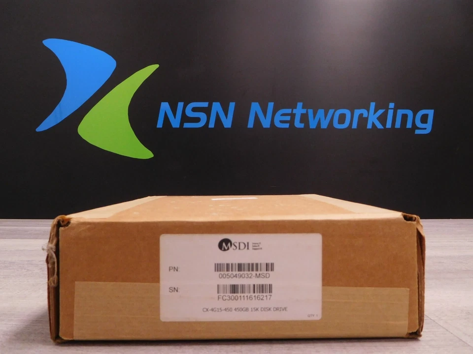 NEW SEALED EMC CX-4G15-450 005049032 450GB 15K 3.5 FC SAS Disk Drive HDD - Image 1 of 4