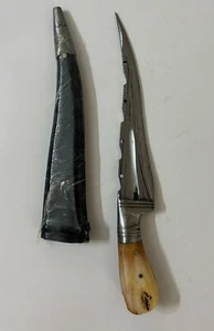 1916 Jambia Barasingh DAGGER KHANJAR Antique WOOTZ Buck Stag Collectible - Picture 1 of 9