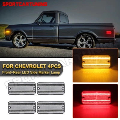 For 70-72 Chevy GMC Jimmy Pickup 68-72 Chevrolet C10/20 Blazer Side Marker Light Foto 1 de 4