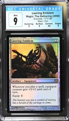 LEERING EMBLEM Eventide Foil Rare CGC 9 Q+ MTG [Nostalgium] - Image 1 of 2