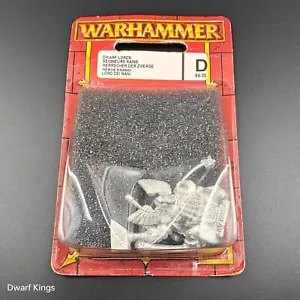 Warhammer Dwarfs King Kazador of Karak Azul (Vintage Metal, 5ª Edición, Precintado 2002) - Imagen 1 de 8