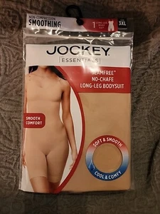 Jockey Essentials Size 3XL Seam free Long Leg Bodysuit No Chafe NEW Nude - Picture 1 of 2