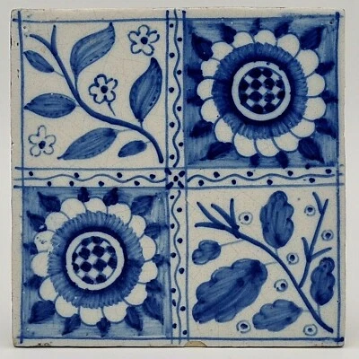 MORRIS & CO LONGDEN TILE DESIGNED BY PHILLIP WEBB, MADE BY RAVESTEIJIN AE6 - Image 1 of 4