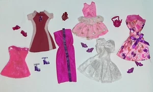 Muñeca Barbie Moda Ropa Zapatos y Accesorios LOTE MIXTO ROSA Y MORADO De colección - Imagen 1 de 10