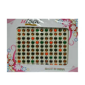Bindis 83 Stück Karte Stirnschmuck Bollywood Sari Schmuck Folkloreschmuck Indien - Picture 1 of 1