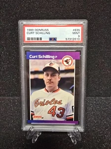 Curt Schilling 1989 Donruss RC Rookie Card #635 PSA 9 Mint Baltimore Orioles - Bild 1 von 2
