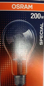 OSRAM/RADIUM SPECIAL CENTRA A CL 200 230V E27/ES 200W Klar 2500 Lm - Bild 1 von 8