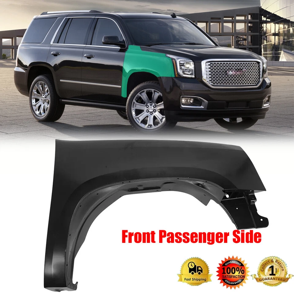 NEW Steel Front Right Passenger Side Fender For 07-14 GMC Yukon Yukon XL 1500 Foto 1 de 4