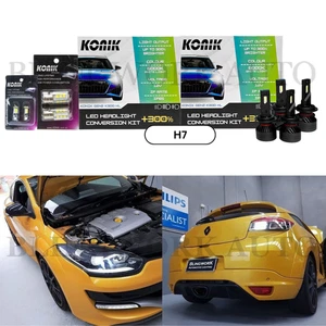 KONIK H7 LED Kit Low & High Beam REGO Reverse Light for Renault Megane RS MK3 - Picture 1 of 8