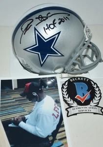 DEION SANDERS HANDSIGNIERTER VSR4 MINIHELM DALLAS COWBOYS HALL OF FAME 2011 BAS - Bild 1 von 7