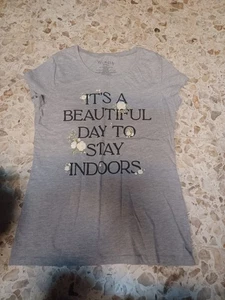 Wound Up Damen Kurzarm T-Shirt XL (15-17) grau - Bild 1 von 5