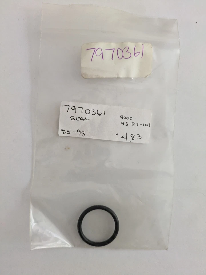 SAAB 7970361 / 7971997 New NOS Genuine OEM O-ring 9000 1990-1998, C900 1993 - Image 1 of 1