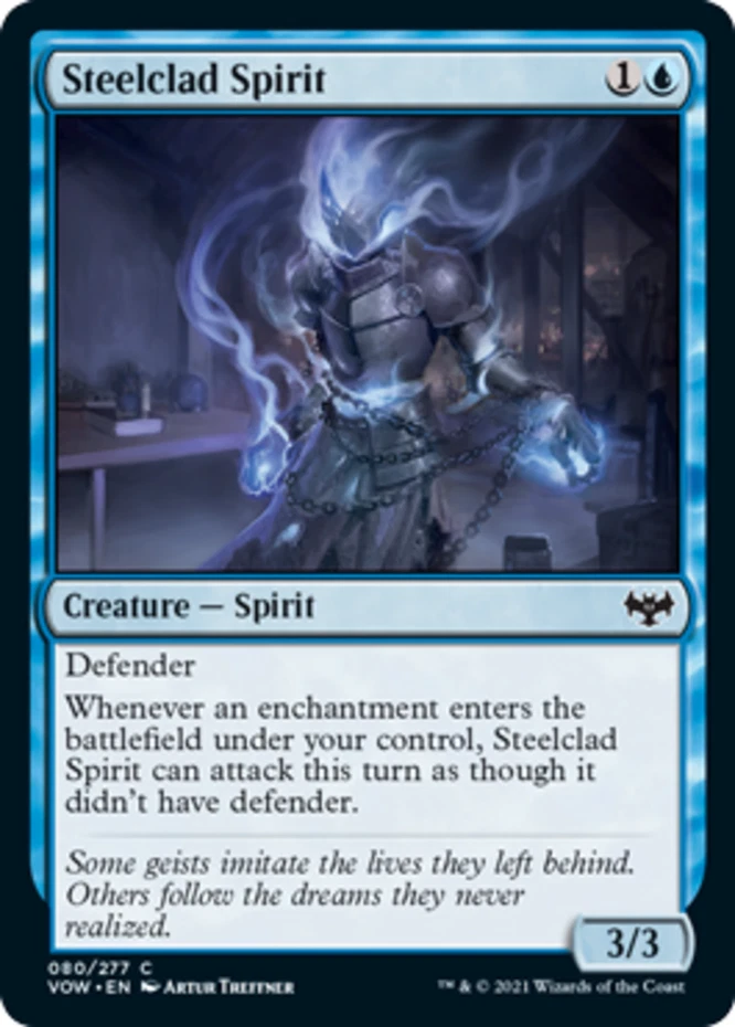 x1 Steelclad Spirit - Innistrad: Crimson Vow - NM - MTG - Image 1 of 1