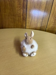 Peluche suave de terciopelo Jellycat pequeña bola soplada conejito conejo - raro retirado - Imagen 1 de 6