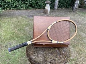 Vintage Speedshaft Frank Kovaks 1930er Tennisschläger in Ayres Press The Grip A/F - Bild 1 von 19