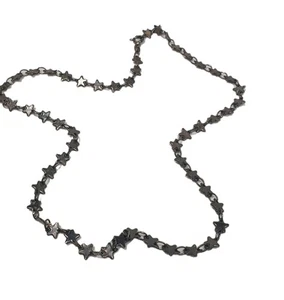 Vintage Sterling Silver 10.5g Stars Necklace Chain 18" Star Wiccan Pagan Signed - Picture 1 of 6