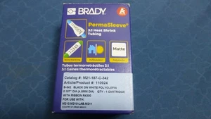 NUOVO!!! Brady M21-187-C-342 Cartuccia di stampa bianca Permasleeve 110924 - Foto 1 di 3