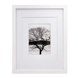 11x14 Picture Frame White - Photo Frame Made of Solid Wood Covered by Plexigl... - Picture 1 of 8