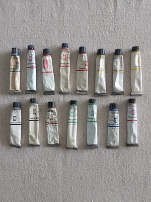 Lote 15 tubos de acuarela Grumbacher Academy vintage .25 oz Foto 1 de 4