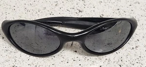 Oakley Jacket 1.0 Black Frames Gray Lenses Used Heavy Wear On Lenses Arm Covers - Picture 1 of 13