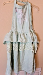 Burton + Burton "Bake Someone Happy" Mint Green Women's Kitchen Apron One Size - Picture 1 of 4