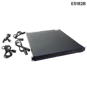 HP JG542A 5500-48G-PoE+-4SFP HI 48 Port Gigabit Switch W/PSU & Rack Ears E5182B - Picture 1 of 17