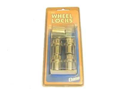 NOS! (4) CHAMP CHROME STANDARD MAG WHEEL LOCKS LUG NUTS, 12mm-1.25 RH, No. 7-422 - Image 1 of 3