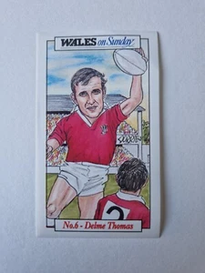 DELME THOMAS Wales on Sunday Welsh Lions Great sticker - Picture 1 of 1