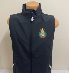 CLEARANCE: Royal Engineers embroidered softshell gilet/ bodywarmer - Black Small - Picture 1 of 1