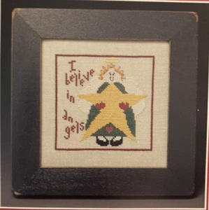 Vintage Heart in Hand needleart Wee Angel cr. stitch pattern only/Cecilia Turner - Picture 1 of 3