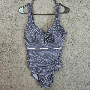 Traje de baño Miraclesuit azul de una pieza adelgazante talla 16 - Imagen 1 de 11