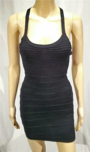 Abito Bodycon Nero a Righe Orizzontali Twenty One Nuovo - Nuovo senza etichette - Taglia S/P - Foto 1 di 2