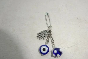 Handmade Craft Baby Gift Bead Protect from envious envy jealous bad Eye Blue Pin - Picture 1 of 12