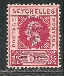 Seychelles #65 (A7) SG #73 en muy buen estado - 1912 6c King George V - Imagen 1 de 1